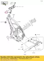 921161076, Kawasaki, rodamiento de rodillos, hi-cap kx125-j1 kawasaki  klx kx 125 250 450 1992 1993 1994 1995 1996 1997 1998 1999 2000 2001 2002 2003 2004 2005 2006 2007 2008 2009 2010 2011 2012 2013 2014 2015 2016 2017 2018 2019 2020 2021, Nuevo