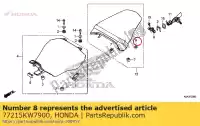 77215KW7900, Honda, goma c, ajuste del asiento honda anf innova  sh i ad a d anf125 ww125ex2 nsc502wh sh125 sh125a sh125ad sh125d ww125 cb500fa cbr500ra cmx500a msx125 sh150d cb1000ra c125a cbf300ra 125 502 500 150 1000 300 , Nuevo