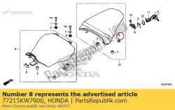 rubber c, stoelverstelling van Honda, met onderdeel nummer 77215KW7900, bestel je hier online: