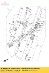 Here you can order the o-ring from Yamaha, with part number 45PF31880000: