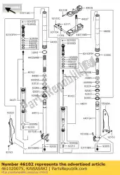 Qui puoi ordinare asta, spinta kx250t6f da Kawasaki , con numero parte 461020075: