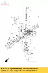 Qui puoi ordinare gruppo carburatore 1 da Yamaha , con numero parte 5WXE4D012100: