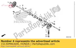 Aqui você pode pedir o comp. De engrenagem, bomba de óleo acionada (27t) em Honda , com o número da peça 15130MKEA00: