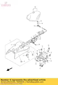 yamaha 3C3213410100 wspornik, siedzisko 1 - Dół