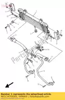 4KG134700000, Yamaha, radiatore olio assy yamaha xjr xjrsp 1200, Nuovo