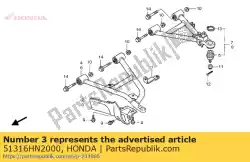 Aqui você pode pedir o nenhuma descrição disponível no momento em Honda , com o número da peça 51316HN2000: