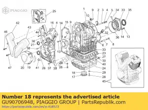 Piaggio Group GU90706948 junta tórica - Lado inferior