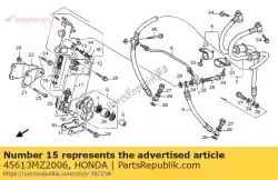 Aqui você pode pedir o plugue, segundo cilindro mestre em Honda , com o número da peça 45613MZ2006: