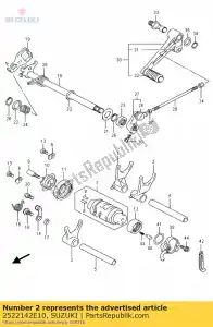 Suzuki 2522142E10 gork, cambio de marchas - Lado inferior