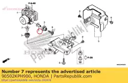 Tutaj możesz zamówić ko? Nierz 6,2x20,5 cm od Honda , z numerem części 90502KPH900: