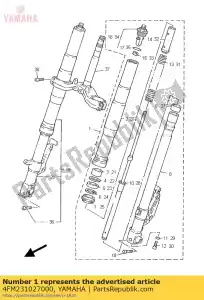 Yamaha 4FM231027000 front fork assy (l.h) - Bottom side