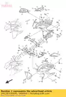 1MC2835J00P6, Yamaha, corps, avant sous 1 yamaha fjr 1300 2016, Nouveau