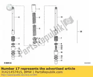 bmw 31421457415 spacer - Onderkant