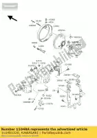 110481320, Kawasaki, wspornik lampy czo?owej, prawy zr1100-a2 kawasaki zephyr 1100 1992 1993 1994 1995 1996, Nowy