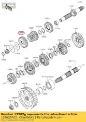 Tutaj możesz zamówić bieg, wej? Cie 5, 27t od Kawasaki , z numerem części 132620703: