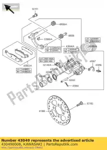 kawasaki 430490008 baderna, pistone ksf450b8f - Il fondo