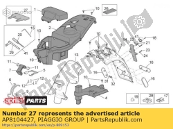 Aprilia AP8104427, Protection en caoutchouc, OEM: Aprilia AP8104427