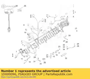 Piaggio Group 1D000096 wi?zka przewodów - Dół