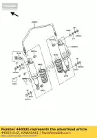 440031512, Kawasaki, amortisseur, shoc arrière z550-g2 kawasaki gt 550 1986 1987 1988 1989 1991 1993 1994, Nouveau