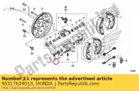 45317634013, Honda, vis, r. ajustement honda  trx 250 350 400 450 500 650 2000 2001 2002 2003 2004 2005 2006 2007 2017 2018 2019 2020, Nouveau