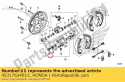 Ici, vous pouvez commander le vis, r. Ajustement auprès de Honda , avec le numéro de pièce 45317634013: