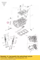 T3331300, Triumph, tornillo ph tx m6 x 88 slv triumph daytona 675 from vin 564948 daytona 675r from vin 564948 675 2013 2014, Nuevo