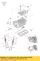 Aquí puede pedir tornillo ph tx m6 x 88 slv de Triumph , con el número de pieza T3331300: