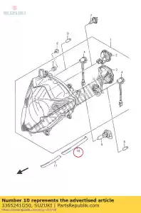 Suzuki 3365241G50 cinta, faro l - Lado inferior