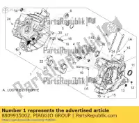 8809935002, Piaggio Group, crankcase assembly 2a aprilia  dorsoduro zd4tv000, zd4tv001, zd4tva00, zd4tva01, zd4tvc00,  1200 2010 2011 2012 2013 2016, New