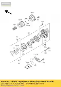 Kawasaki 160821153 pump-assy-oil - Bottom side