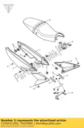 mldg, side, infill, lh, pntd, blk van Triumph, met onderdeel nummer T2304312PG, bestel je hier online: