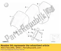 46637661886, BMW, rechts afdekken bmw  1150 2001 2002 2003 2004 2005 2006, Nieuw