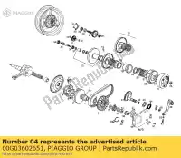 00G03602651, Piaggio Group, Distanziale puleggia derbi atlantis o predator export gpseries 50 2, Nieuw