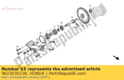 Here you can order the roller, 3x23. 8 from Honda, with part number 9622030238: