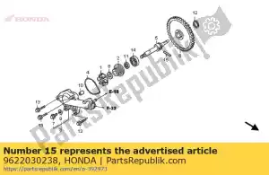 honda 9622030238 roller, 3x23.8 - Bottom side