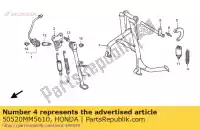 50520MM5610, Honda, sub primavera, soporte principal honda cbr  f rossi fr rr sport fs rra cbr1000f cbr600f 1000 600 , Nuevo