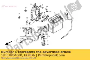 honda 19051MB4880 rubber, canister mounting - Bottom side