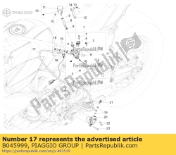 Aprilia B045999, Koppelingspijp, OEM: Aprilia B045999