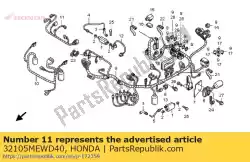 Here you can order the sub harness, throttle body from Honda, with part number 32105MEWD40:
