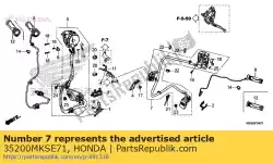 Here you can order the sw assy winker&hand shift from Honda, with part number 35200MKSE71: