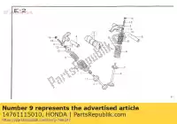 14761115010, Honda, veer, klep binnen honda cb xr 50 80 1971 1972 1973 1974 1975 1976 1977 1978 1979 1980 1981 1982 1985 1986 1987 1990 1991 1992 1993 1994, Nieuw