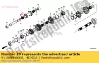 91108PE6008, Honda, bearing, needle, 25x30x23 honda trx350fe fourtrax rancher 4x4 es trx400fa at sxs1000m3l pioneer 1000 3 seat sxs1000m3p sxs1000m5p 5 sxs1000s2r sxs1000s2x sxs1000m3d sxs1000m5d sxs1000m5l 350 400 , New