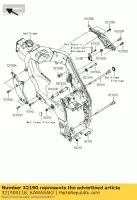 321900118, Kawasaki, beugel-motor, rechts, kop zx1000- kawasaki zx 1000 2004 2005 2008 2009 2010, Nieuw