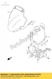 Suzuki 9442103H00Y0J painel, metro baixo - Lado inferior