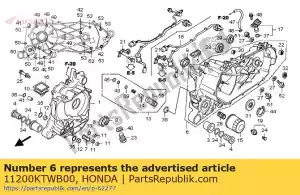 Honda 11200KTWB00 comp. da caixa de manivela, l - Lado inferior