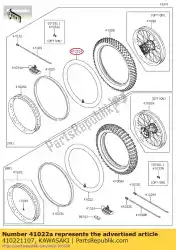 Here you can order the tube-tire,mc90/90-21(bs) kx500 from Kawasaki, with part number 410221107: