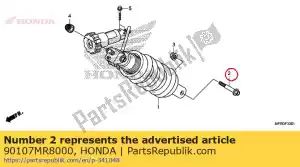 honda 90107MR8000 parafuso, flange, 10x57 - Lado inferior