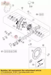 Tutaj możesz zamówić wrzeciono ko? A dot. Kpl. 265mm 07 od KTM , z numerem części 77310085044: