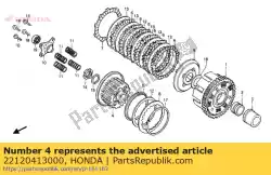 Ici, vous pouvez commander le aucune description disponible pour le moment auprès de Honda , avec le numéro de pièce 22120413000: