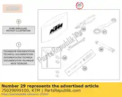 Aquí puede pedir juego de herramientas 08 de KTM , con el número de pieza 75029099100:
